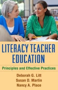 Literacy Teacher Education : Principles and Effective Practices