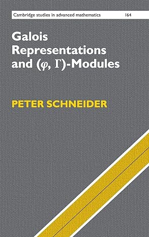 Galois Representations and (Phi, Gamma)-Modules