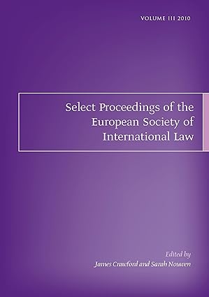 Select Proceedings of the European Society of International Law